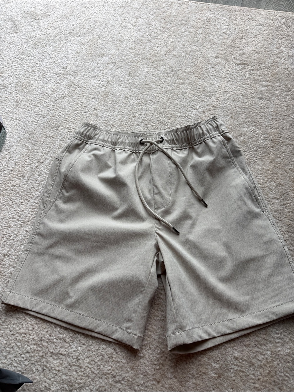 Men's Hybrid Drawstring Shorts - Light Beige